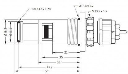 Inserto termostático TIPO DL para Finimetal, De Dietrich