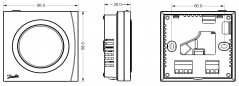 Termostato ambiente elettronico 230v