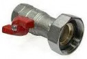 POMPSET V valve DN25, 1" - 1"1/2 mobile nut for circulator, 2 pieces.