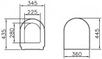 Abattant blanc adaptable VITRA S50