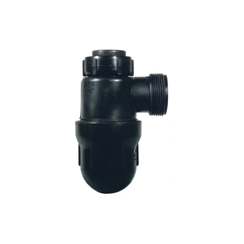 Laboratory siphon length 158mm, inlet 40mm outlet 40mm, no artillery.