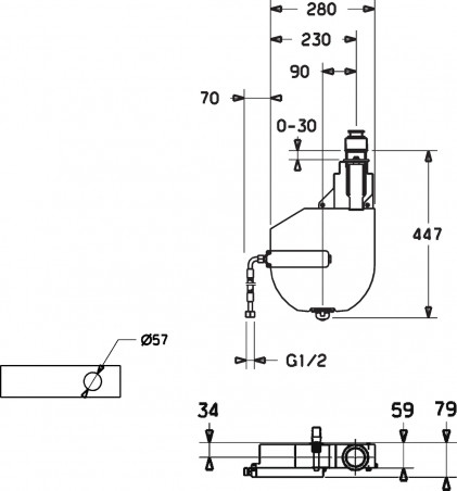 Automatic Roll Box reel for taps on throat