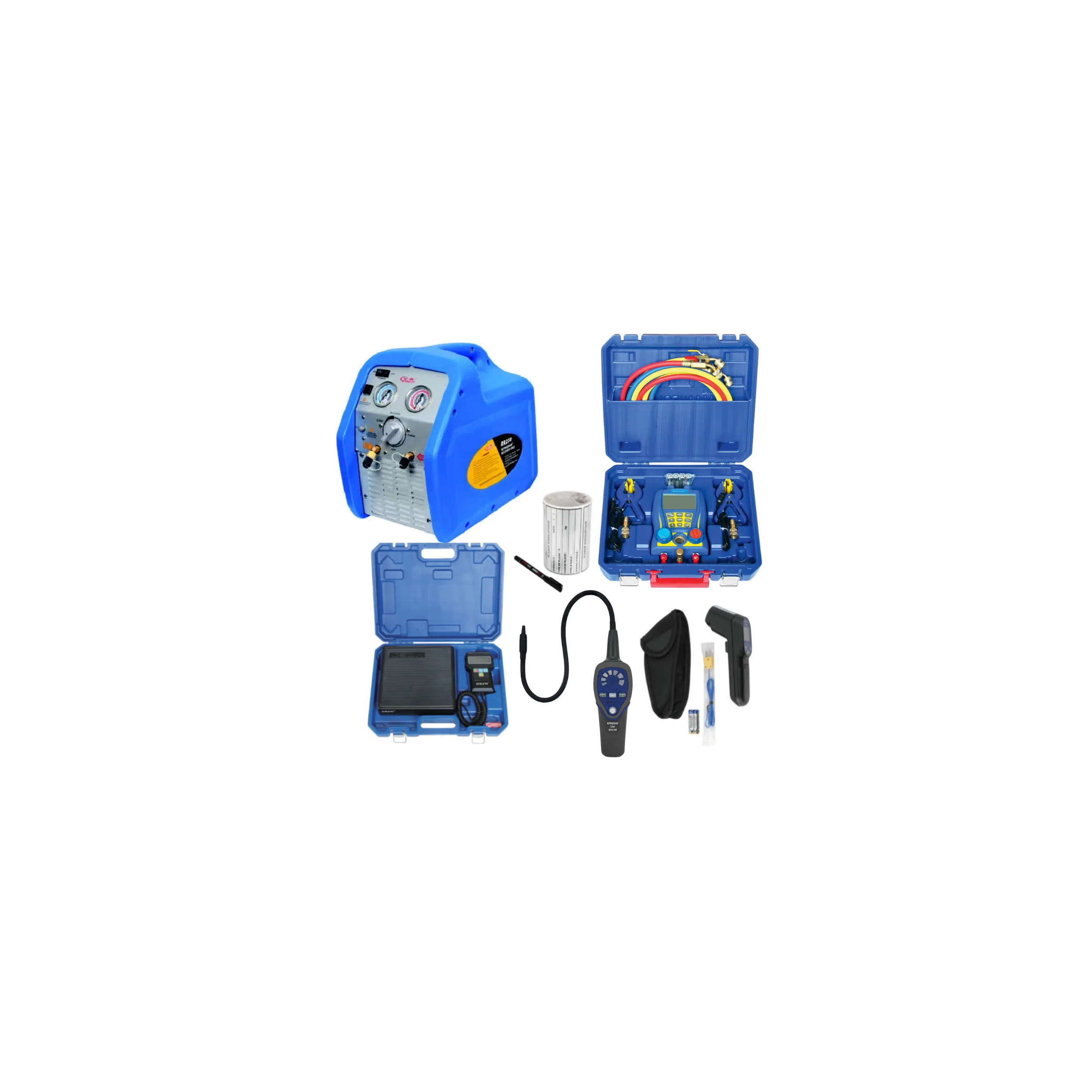 Refrigeration tooling pack attestation compatible with all fluids and electronic R32