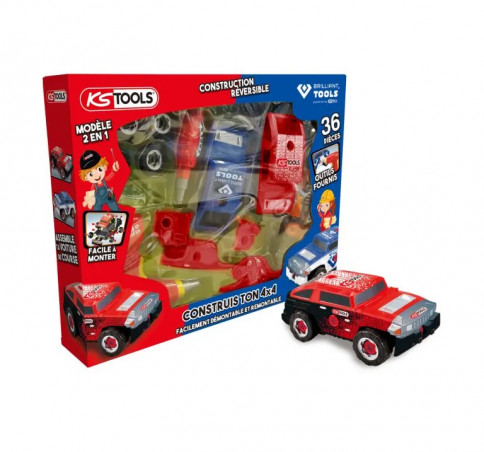 Kit de construction de voiture 4x4 pour enfant, 36 pièces 