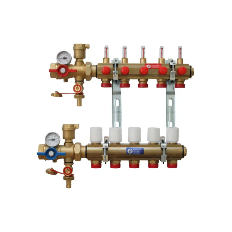 Collecteur KITR553FK prémonté avec débitmètre, 3 départs