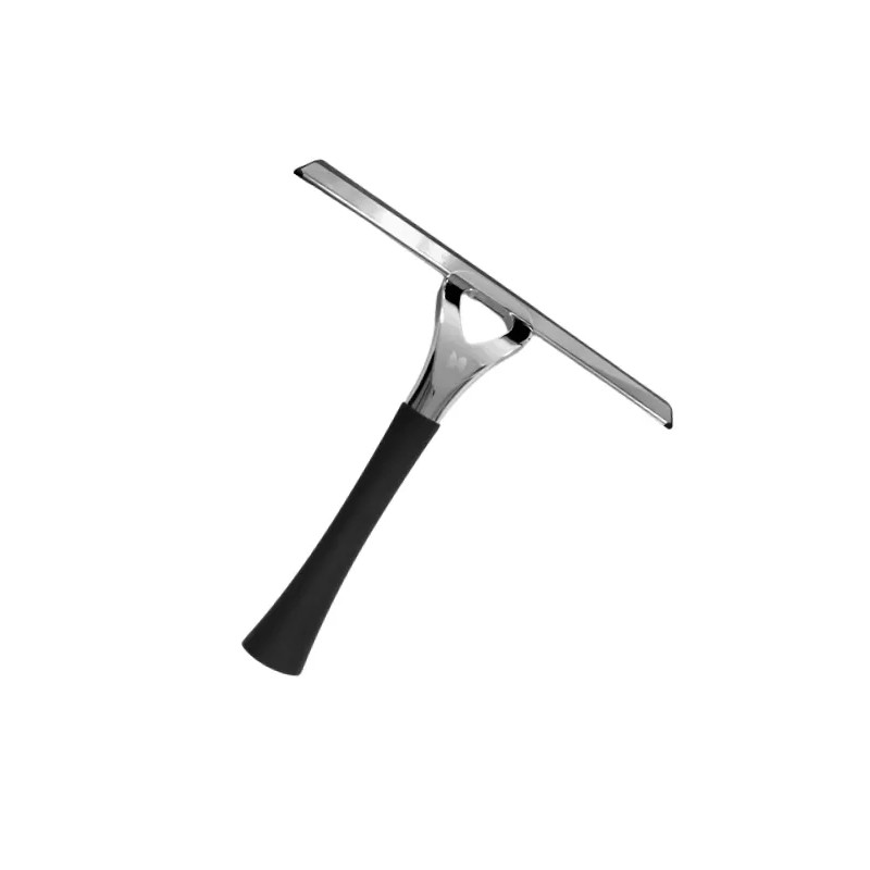 Chrome plated brass shower squeegee and lux rubber