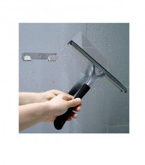 Chrome plated brass shower squeegee and lux rubber