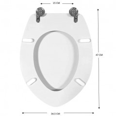 Abattant pour wc IDEAL STANDARD Ponti Z, blanc