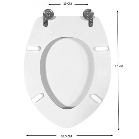 Abattant pour wc IDEAL STANDARD Ponti Z, blanc