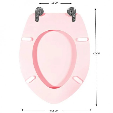 Toilet seat IDEAL STANDARD Ponti Z, pink