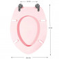 Abattant pour wc IDEAL STANDARD Ponti Z, rose