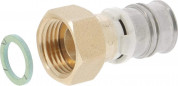 Multilayer brass fitting, female swivel nut 26x34 / 26mm lead free