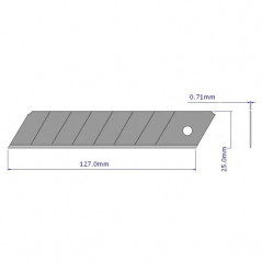 Cutter blade 25 mm high quality, 10 pieces