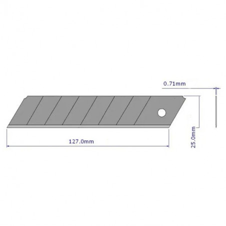 Hochwertige, abbrechbare 25-mm-Cutterklinge, 10 Stück