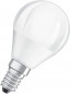 E14 sphere frosted LED bulb, 4.9W, warm white.