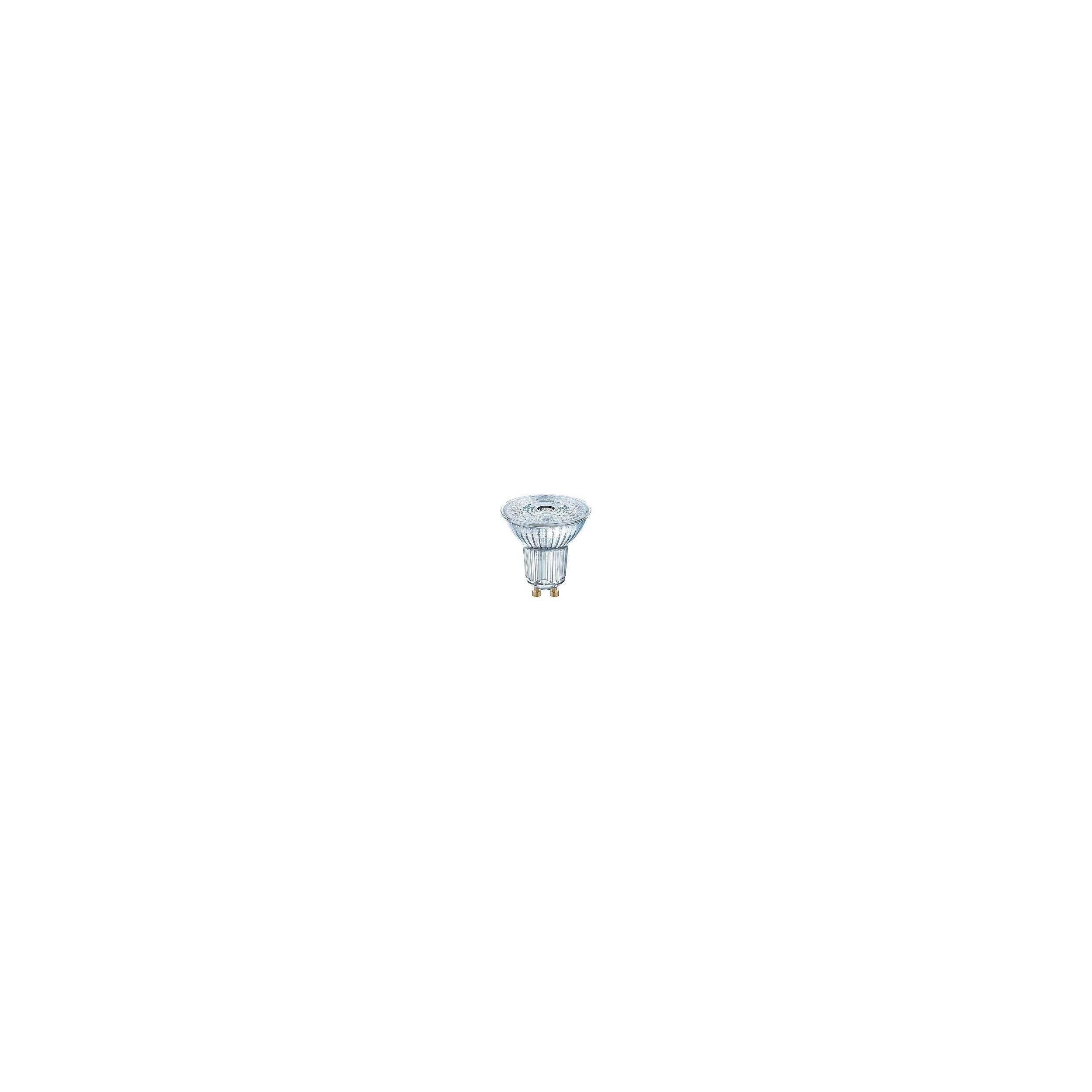 Ampoule LED spot PAR16 GU10, 4.3W , blanc chaud.