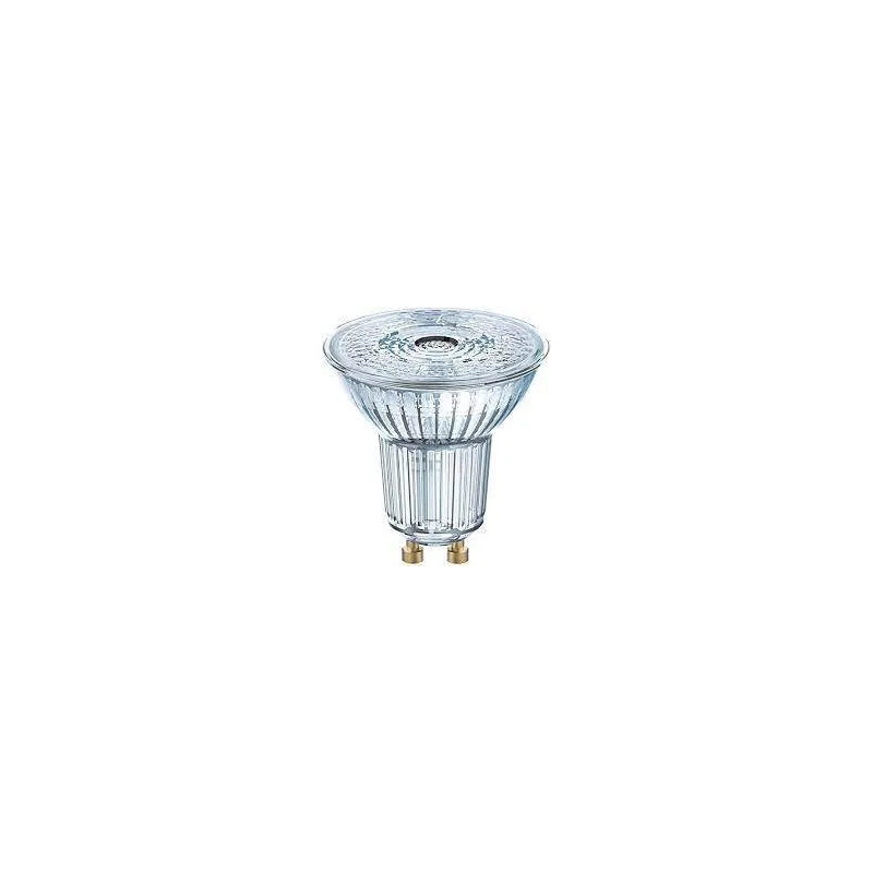 Bombilla LED PAR16 GU10, 4,3W, blanco cálido.