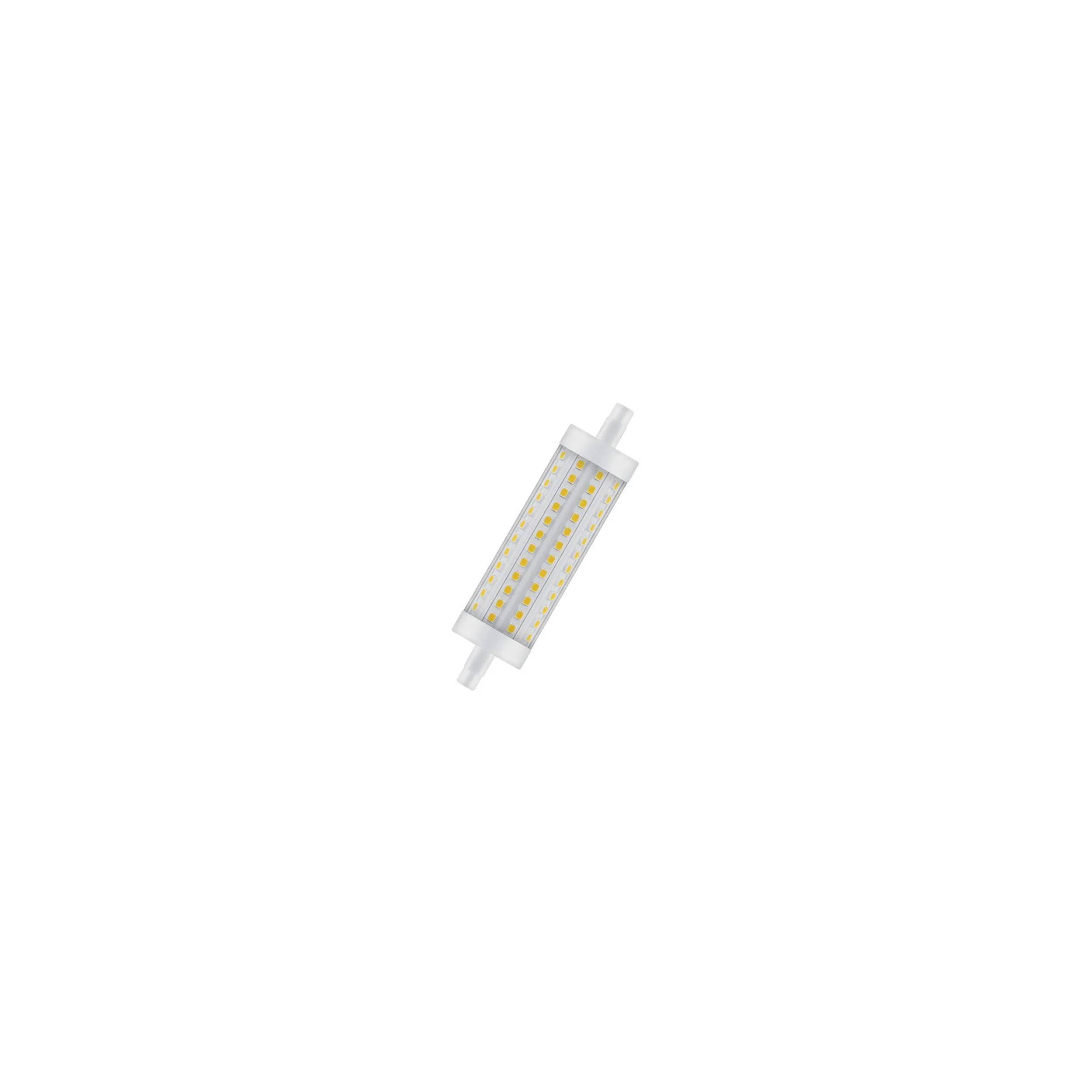 Ampoule LED crayon R7S, 13W, blanc chaud.