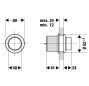 White push button for SCHWAB pneumatic tank