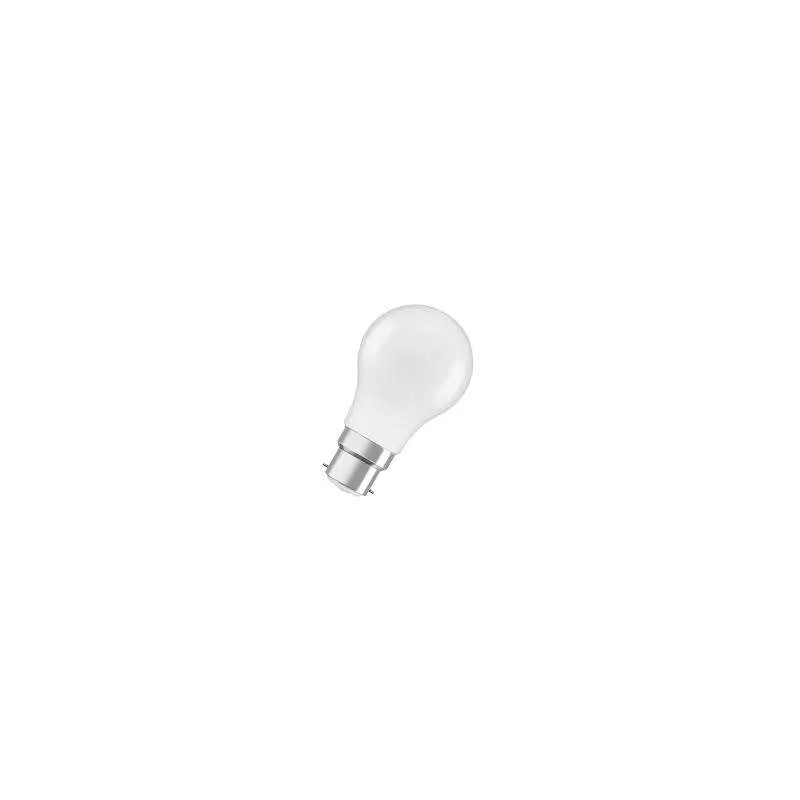 B22 standard frosted LED bulb, 4.9W, warm white.