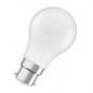 Lampadina LED smerigliata standard B22, 4,9W, bianco caldo.