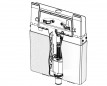 Flush mechanism for UP198 tank