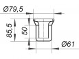 Anti-odor trap for ORIO shower drain (since 06/2010)