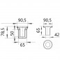 Anti-odour trap for shower drain 48, 49 until 2003