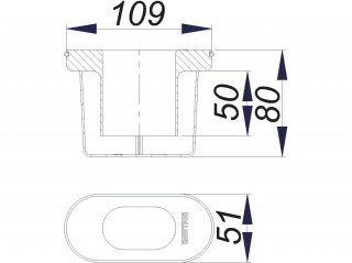 Odor trap for CeraLine shower channel from 2009