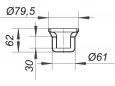 Anti-odour trap for ORIO shower drain diameter 60, since 2003