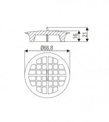 Dirt trap for DallDrain shower drain