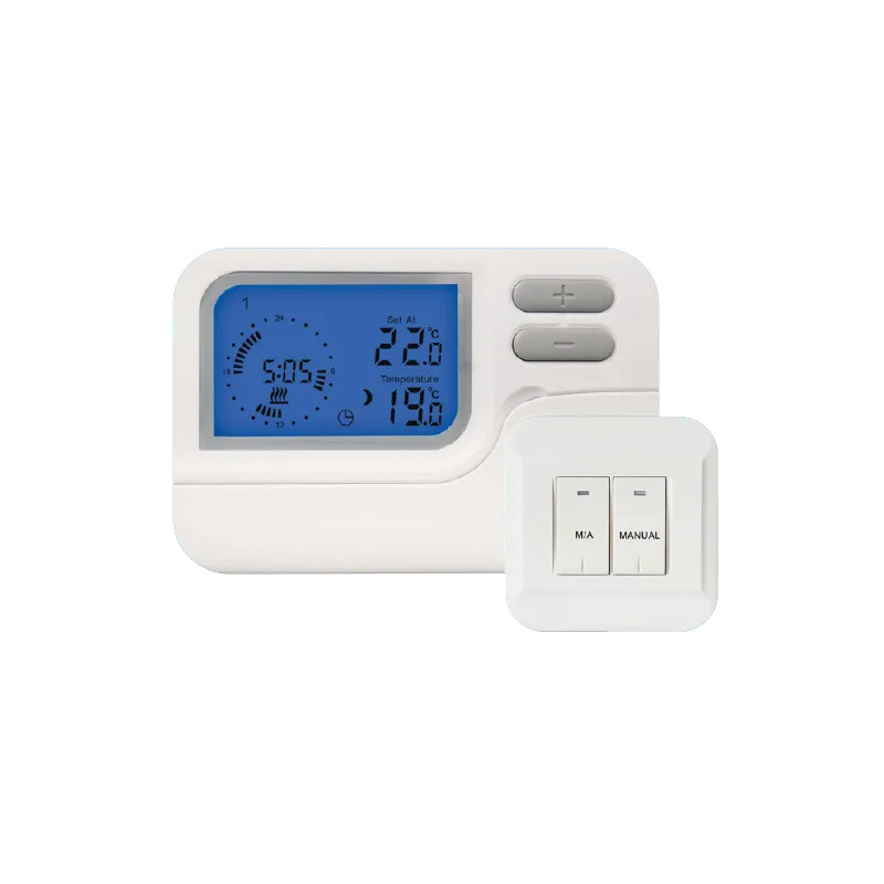 Thermostat hebdomadaire programmable radio, sans fil, chauffage et climatisation