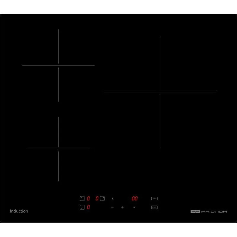 3-zone induction table with booster, touch-sensitive keys