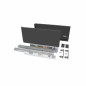 Kitchen drawer set with soft-close, anthracite grey, depth 500 mm height 2047 mm