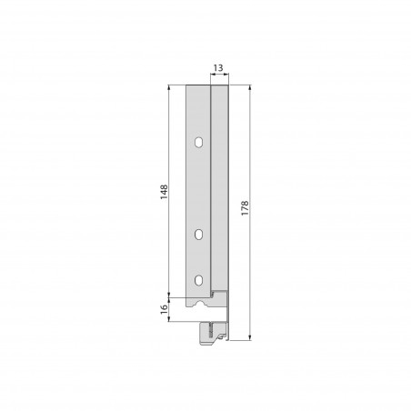 Kit de tiroir cuisine avec fermeture amortie, gris anthracite, profondeur 500 mm hauteur 2047 mm