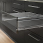 Set di cassetti per cucina con chiusura ammortizzata, grigio antracite, profondità 500 mm altezza 2047 mm