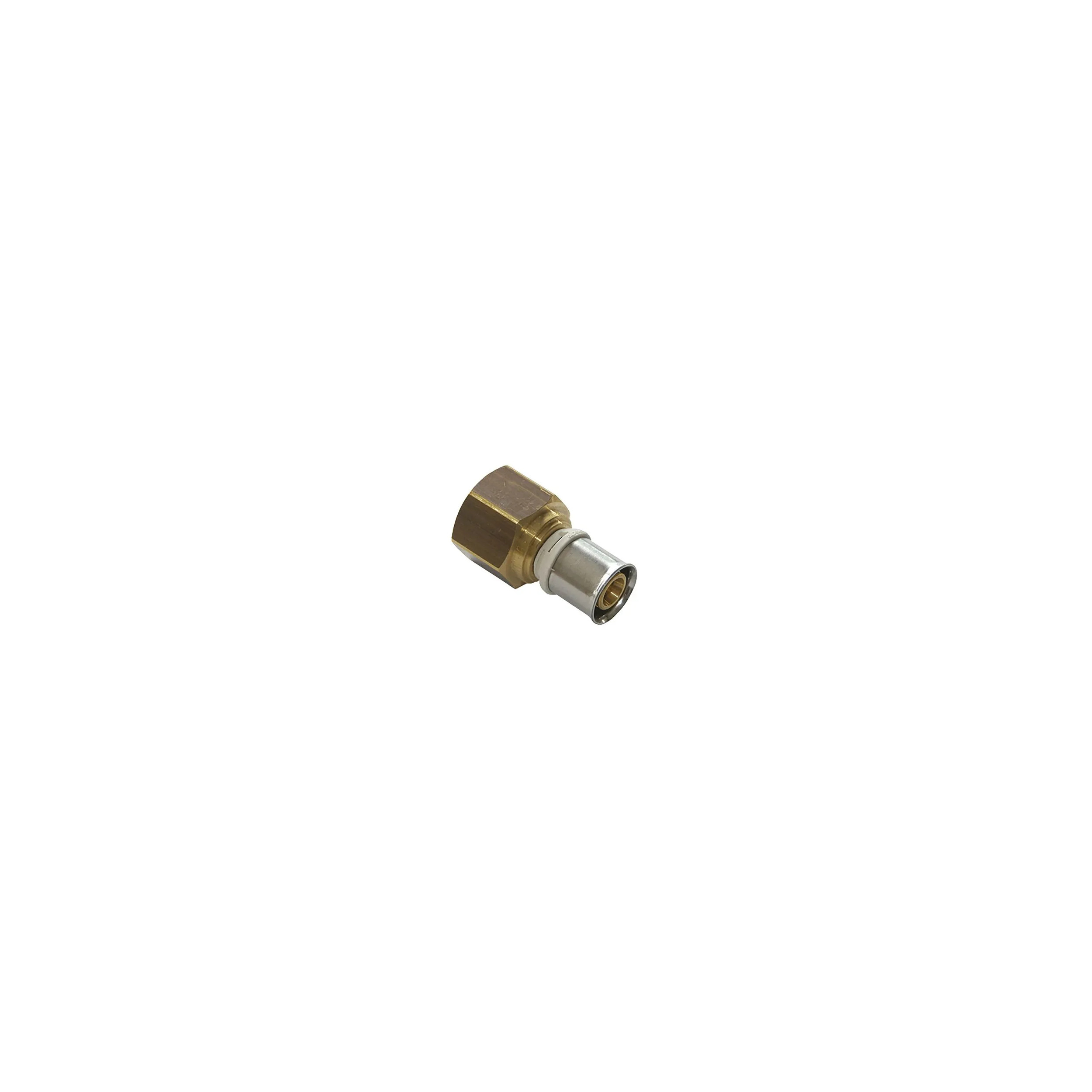 Fixed female multi-layer brass fitting 15x21/16mm