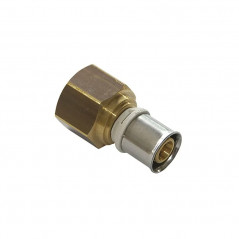 Fixed female multi-layer brass fitting 15x21/16mm