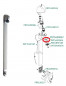 Closing ring for shower panel DL400