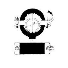 Collare insonorizzante per impieghi gravosi, diametro 102 X 114 mm