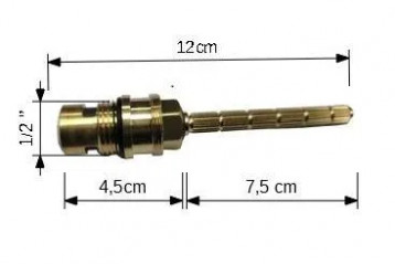 Keramikkopf1/4 Drehung lange Achse, 1/2"-Gewinde