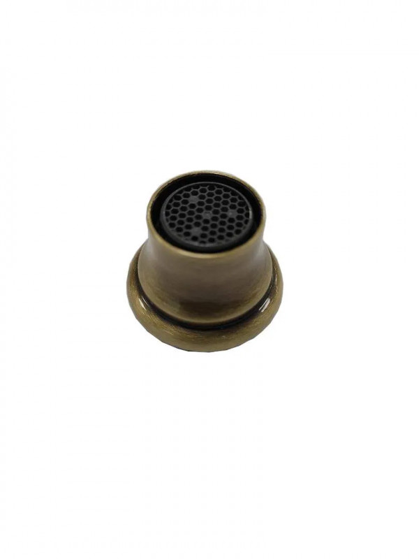 Female matte bronze 18x100 jet holder with ABS 8.6L/min aerator.