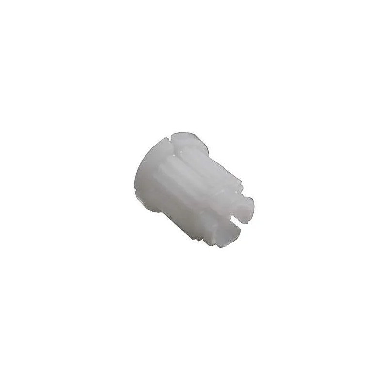 White plastic clip, bag of 10 pieces.