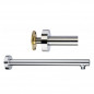 Chrome wall-mounted shower arm 15x21, length 300 mm 