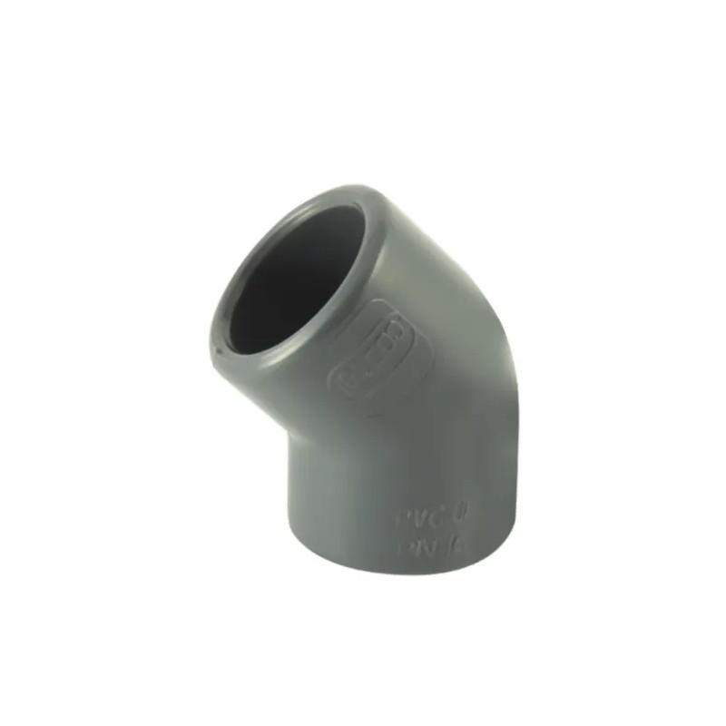 PVC pressure elbow 45° diameter 16 mm, female