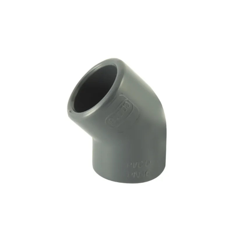 PVC pressure elbow 45° diameter 20 mm, female