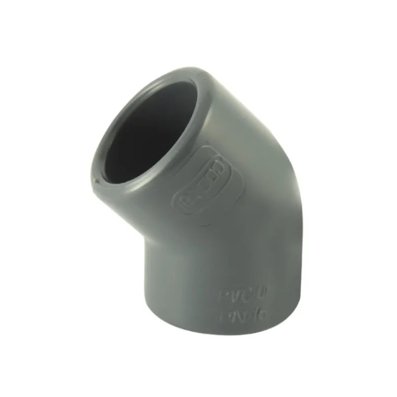 PVC pressure elbow 45° diameter 63 mm, female