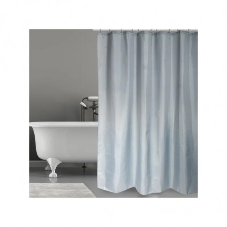 RIDEAU DOUCHE POLYESTER 180 X 200CM GRIS CLAIR - MSV