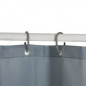 Polyester shower curtain light gray 180 x 200 cm