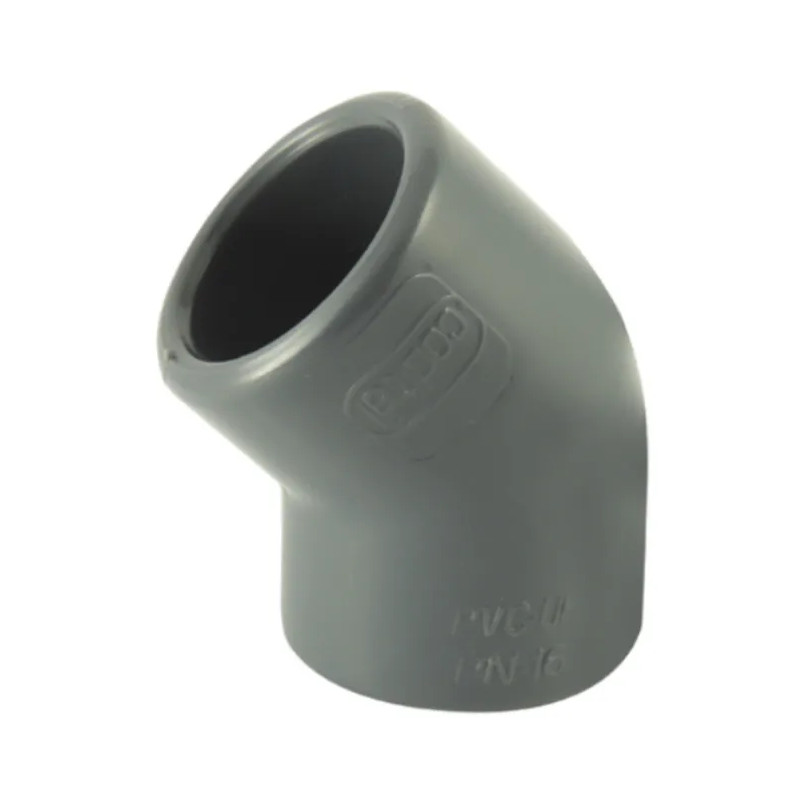 PVC pressure elbow 45° diameter 90 mm, female